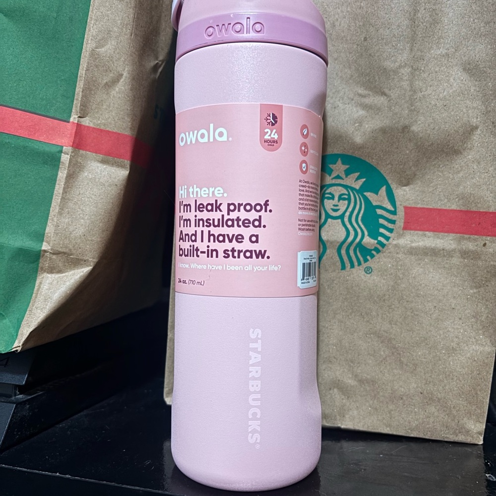 Pink Owala Starbucks collaboration